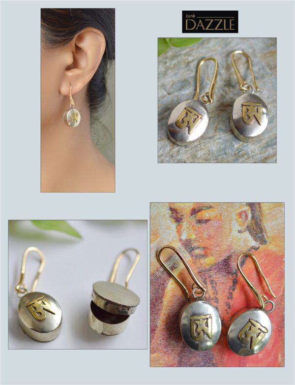 Ohm Tibetan Ghau earrings