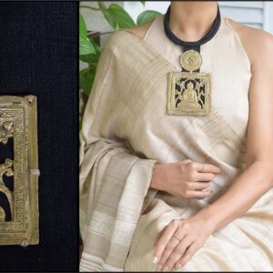 Tribal Dokra ‘Ganesha ’ handcrafted brass pendant necklace