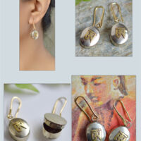 Ohm Tibetan Ghau earrings