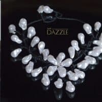 Bespoke designer acrylic baroque pearl necklace