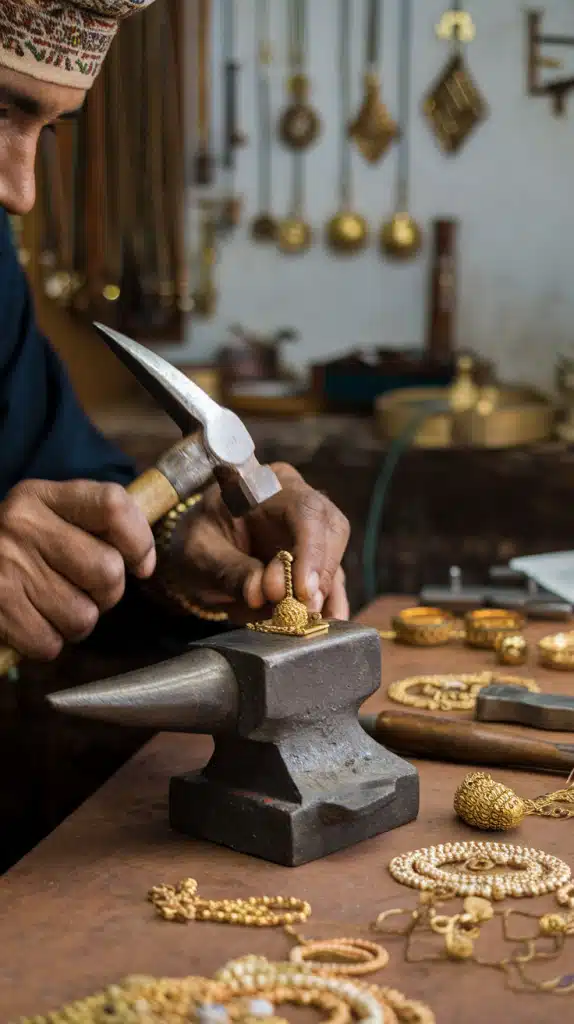 a jewelry craftsman in morocco