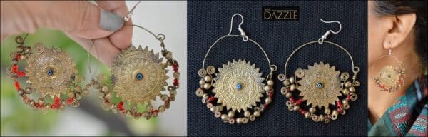 Old Afghani tribal earrings